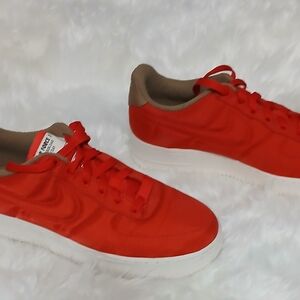 Nike Red Air Force 1 Sneakers